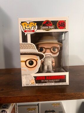 Funko Pop! John Hammond - White Outfit with Tan Hat and Brown Glasses